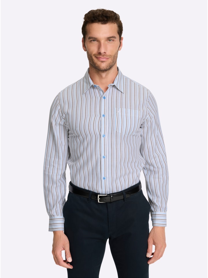 Рубашка с длинными рукавами в коричневую полоску WITT WEIDEN
Рубашка с длинными рукавами в коричневую полоску WITT WEIDEN