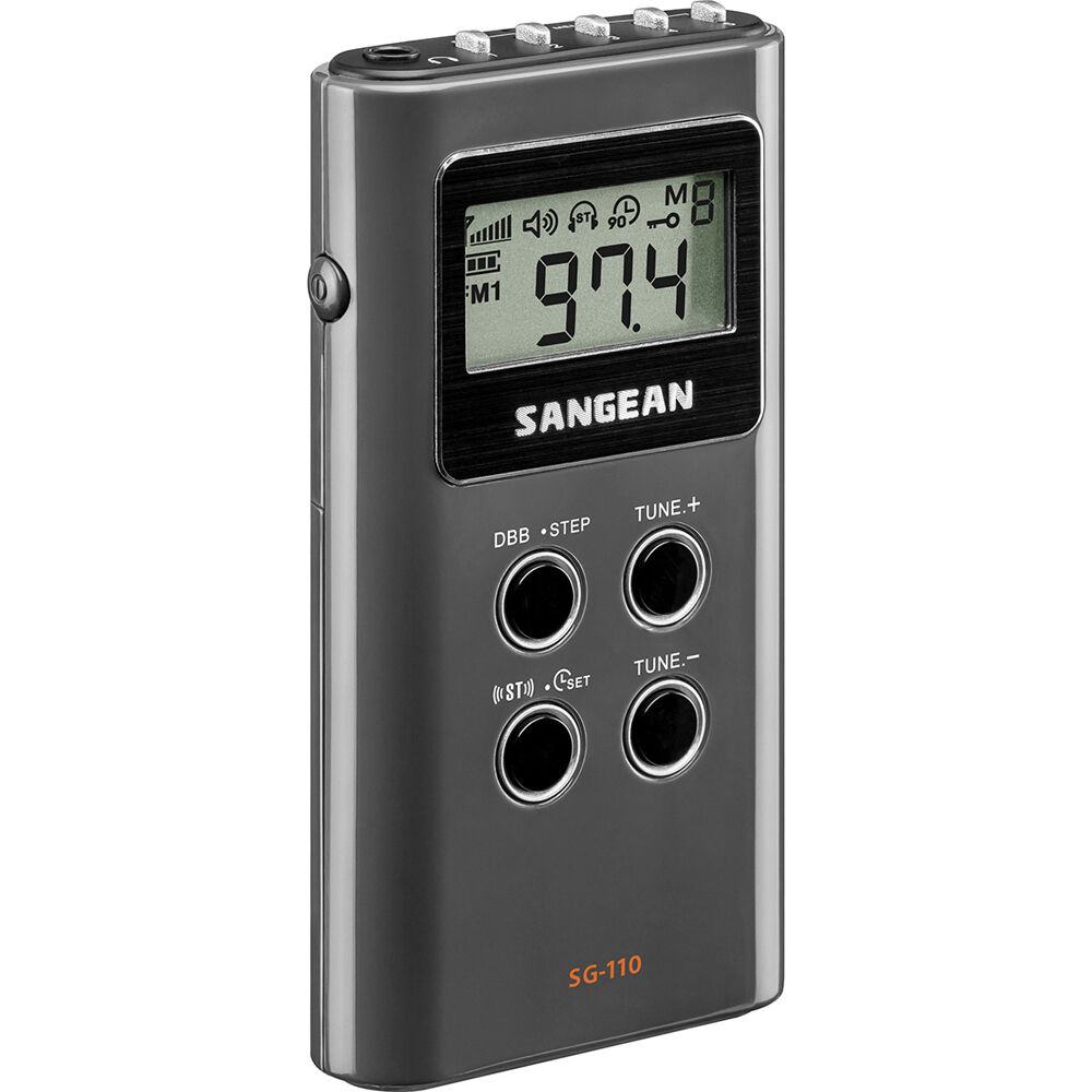 Портативный радиоприемник Sangean SG-110 AM/FM Stereo Pocket Radio (Dark Gray) SG-110
Портативный радиоприемник Sangean SG-110 AM/FM Stereo Pocket Radio (Dark Gray) SG-110