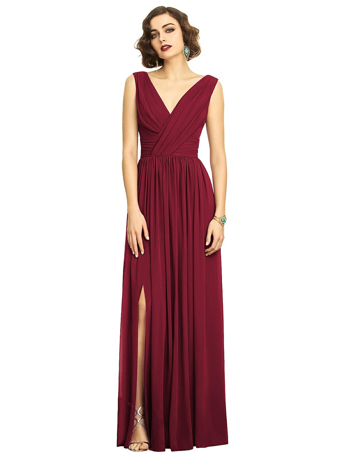 Платье макси из шифона с драпировкой и разрезом спереди Dessy Collection, цвет burgundy
Платье макси из шифона с драпировкой и разрезом спереди Dessy Collection, цвет burgundy