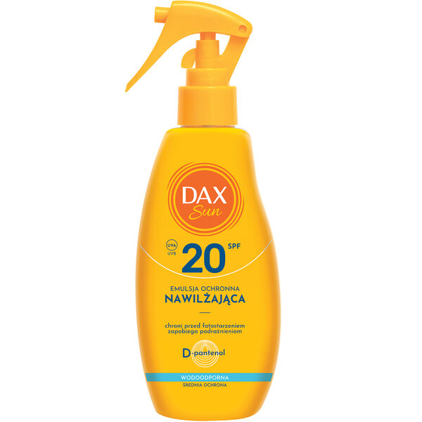 Увлажняющая защитная эмульсия с spf20, 200 мл Dax Sun
Увлажняющая защитная эмульсия с spf20, 200 мл Dax Sun