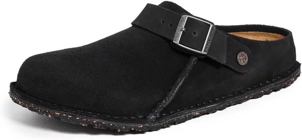 Мужские сабо Birkenstock Lutry из премиальной замши, черный
Мужские сабо Birkenstock Lutry из премиальной замши, черный