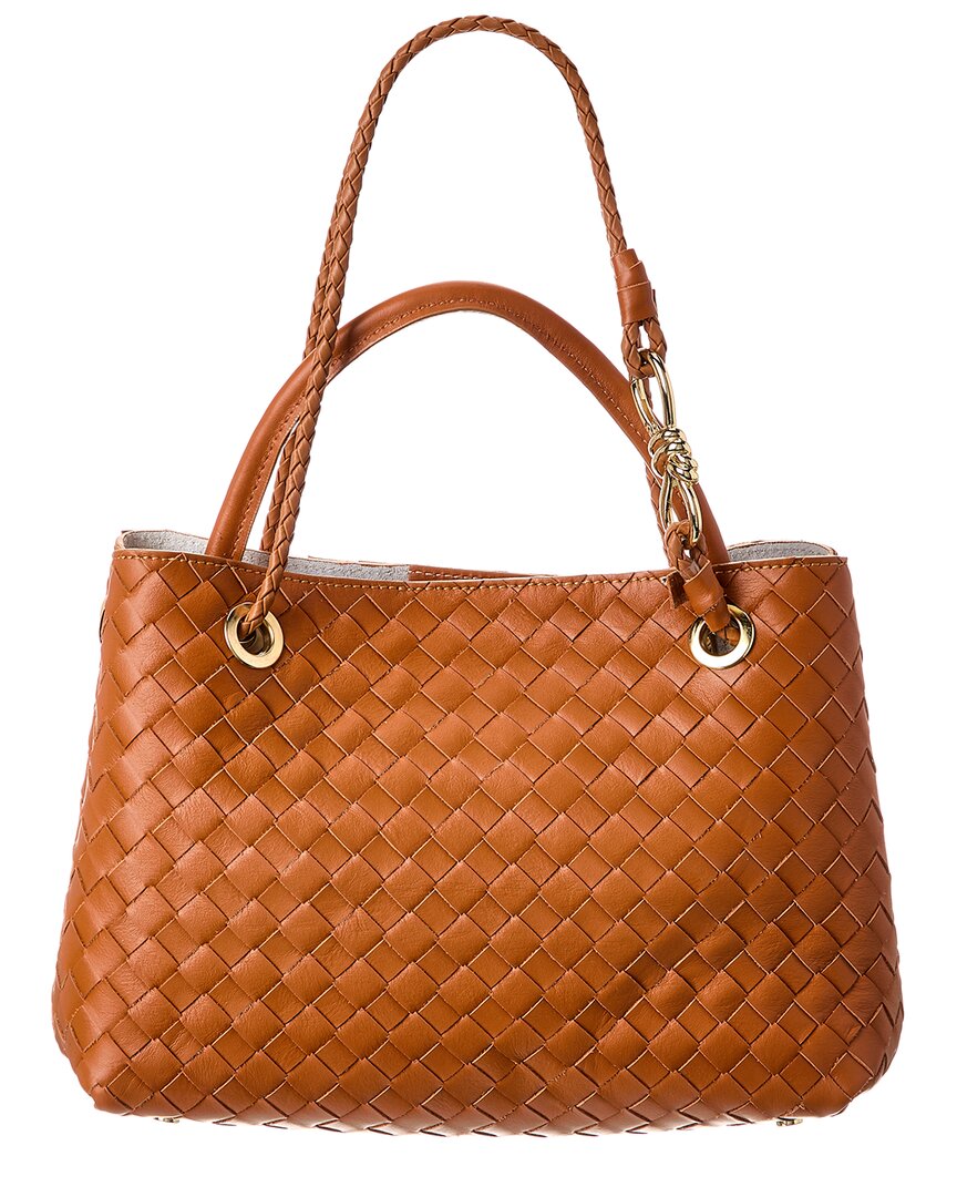 Сумка тоут из плетеной кожи Isabella Rosetti, коричневый
Сумка тоут из плетеной кожи Isabella Rosetti, коричневый