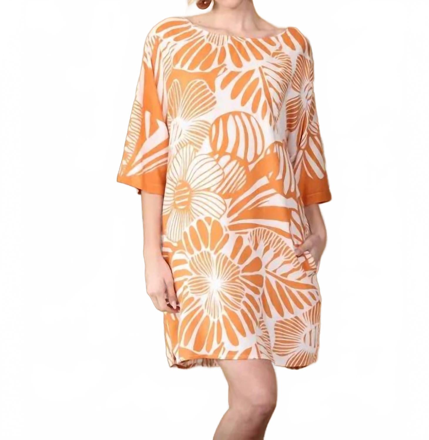 Рэйлон платье-футболка с карманами в медном загаре KikiSol, Copper Tan 
Рэйлон платье-футболка с карманами в медном загаре KikiSol, Copper Tan