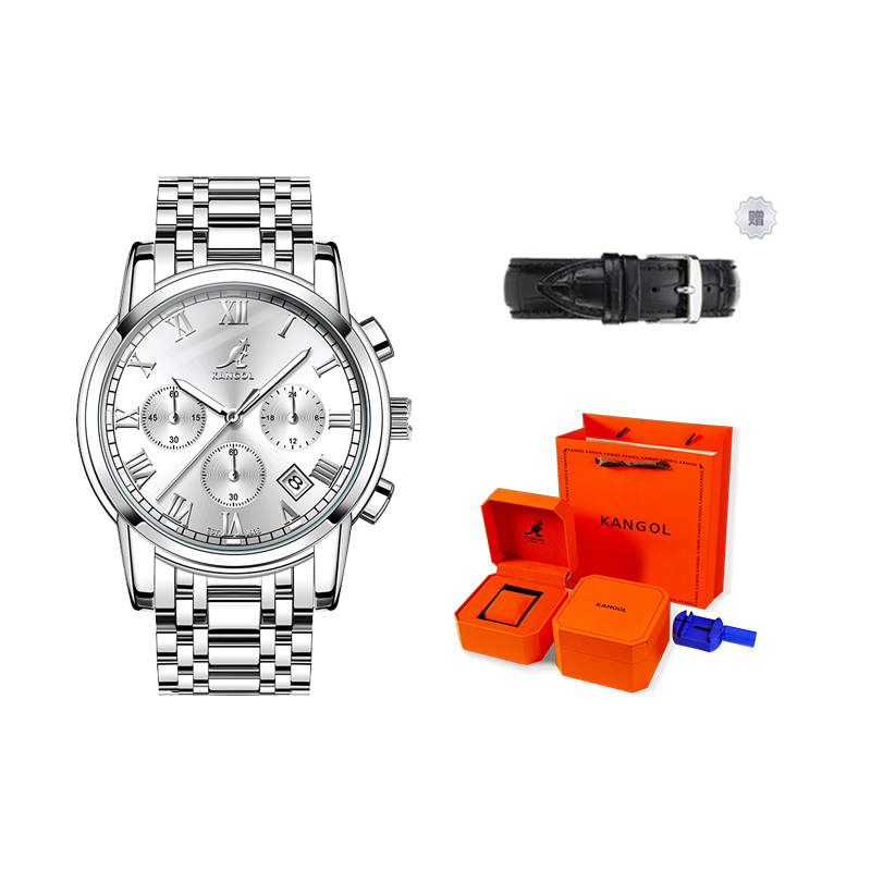 KANGOL Часы Quartz Movement Metal Strap Watch Men's Watch Black Dial, Silver Case White Dial "Never Get Tired of Wearing Different Watches Every Day"
KANGOL Часы Quartz Movement Metal Strap Watch Men's Watch Black Dial, Silver Case White Dial "Never Get Tired of Wearing Different Watches Every Day"