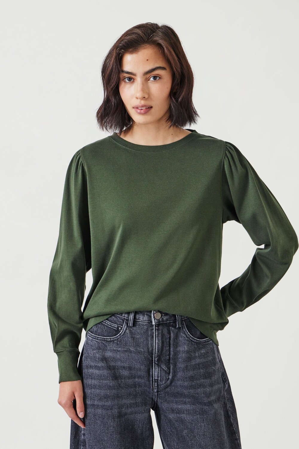 Топ из джерси с рукавами фонариками Эмили из 100% хлопка Hush, зеленый
Топ из джерси с рукавами фонариками Эмили из 100% хлопка Hush, зеленый