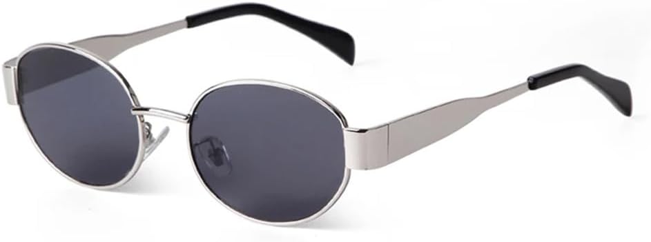 Солнцезащитные очки в металлической овальной оправе для женщин и мужчин, круглые очки для вождения, прозрачные линзы, защита от УФ-излучения UV400 для мужчин generic, C4 Silver Gray
Солнцезащитные очки в металлической овальной оправе для женщин и мужчин, круглые очки для вождения, прозрачные линзы, защита от УФ-излучения UV400 для мужчин generic, C4 Silver Gray