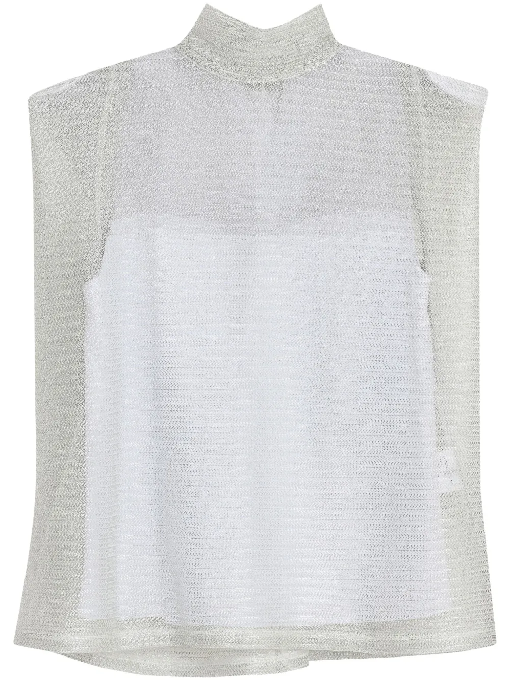 Сетчатый топ с эффектом металлик Gloria Coelho, серый
Сетчатый топ с эффектом металлик Gloria Coelho, серый