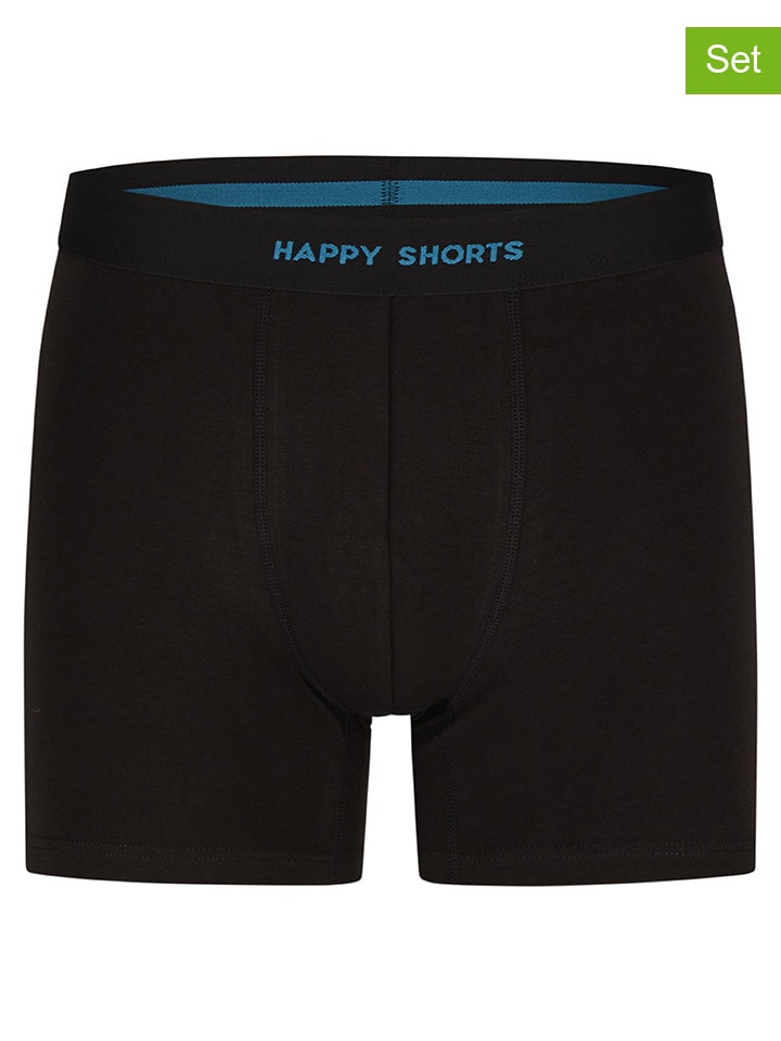 Happy Shorts Комплект из 3 штук: боксерские трусы черно-бирюзового цвета
Happy Shorts Комплект из 3 штук: боксерские трусы черно-бирюзового цвета