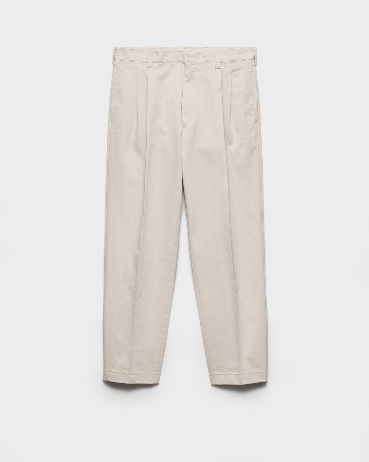 Хлопковые брюки Prada, бежевый
Хлопковые брюки Prada, бежевый