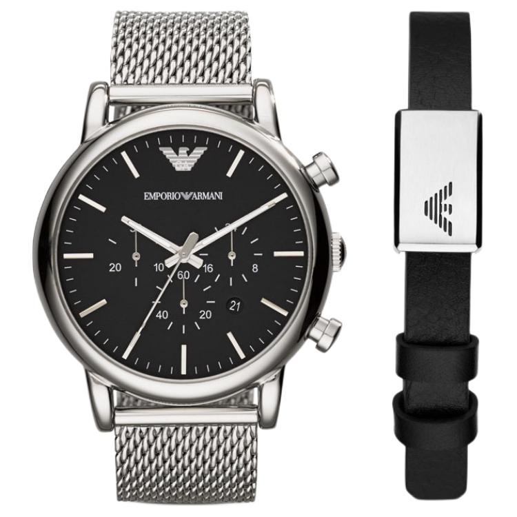 EMPORIO ARMANI Мужские часы кварцевый механизм ремешок из нержавеющей стали черный циферблат 46mm
EMPORIO ARMANI Мужские часы кварцевый механизм ремешок из нержавеющей стали черный циферблат 46mm