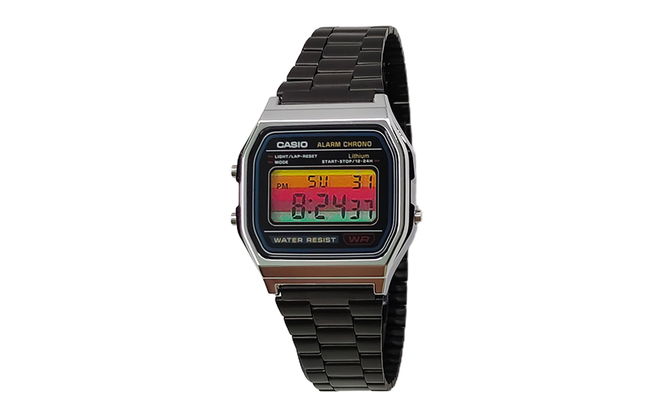 Casio Мужские часы Retrofit Series с кварцевым механизмом, ремешком из нержавеющей стали и черным циферблатом
Casio Мужские часы Retrofit Series с кварцевым механизмом, ремешком из нержавеющей стали и черным циферблатом