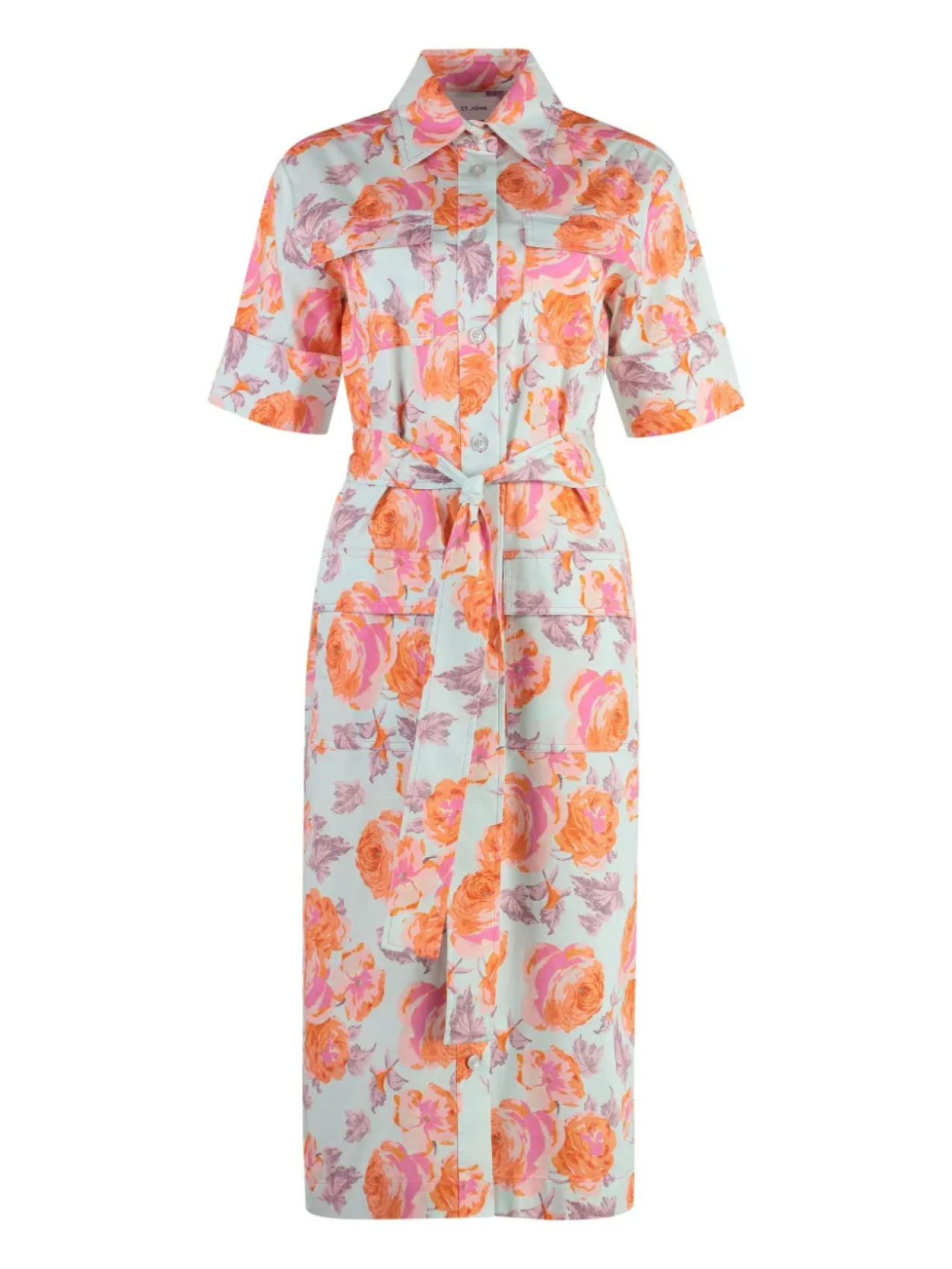 Платье-рубашка с поясом St. John, синий
Платье-рубашка с поясом St. John, синий