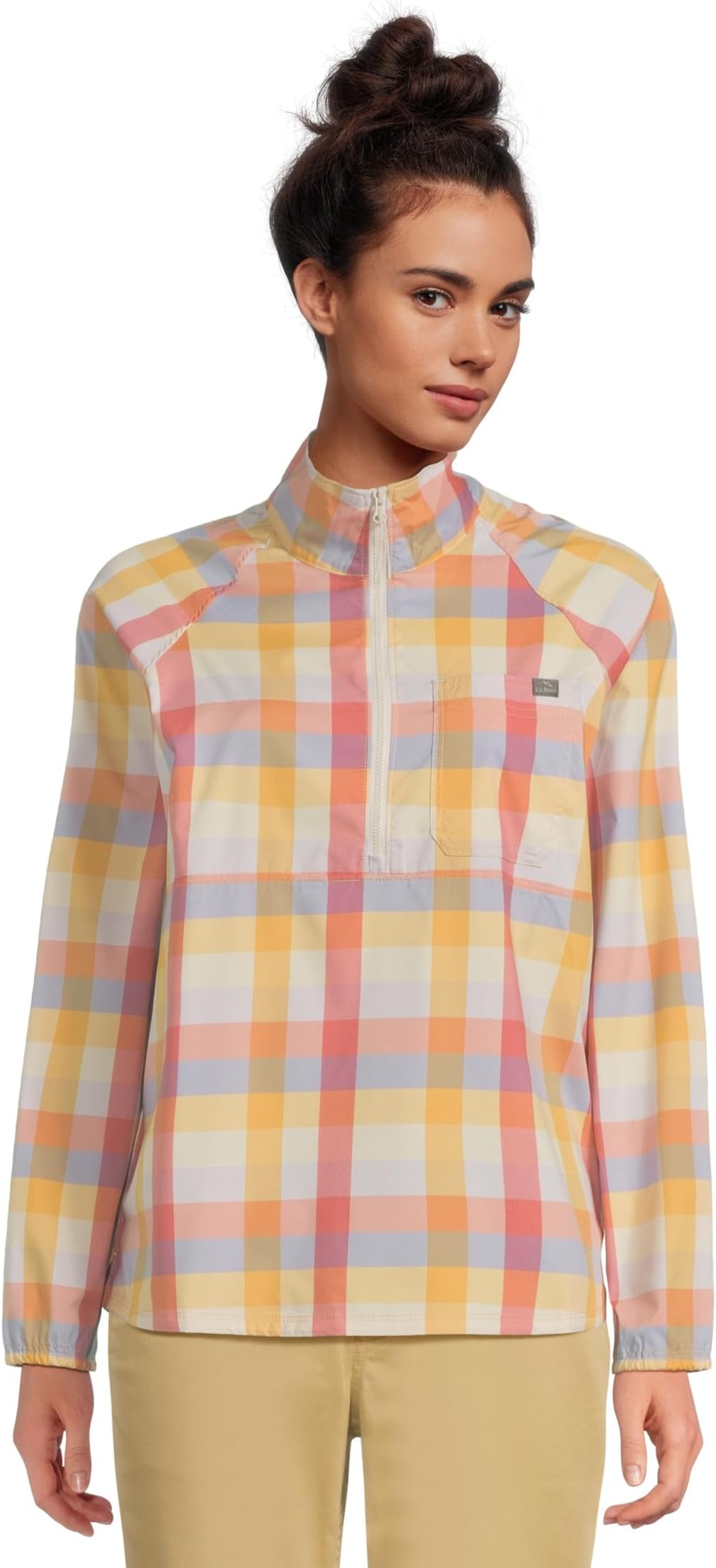 Женская повседневная рубашка-пуловер SunSmart с застежкой-молнией на четверть оборота, с цветными блоками L.L.Bean, Shore Buffalo Multi
Женская повседневная рубашка-пуловер SunSmart с застежкой-молнией на четверть оборота, с цветными блоками L.L.Bean, Shore Buffalo Multi