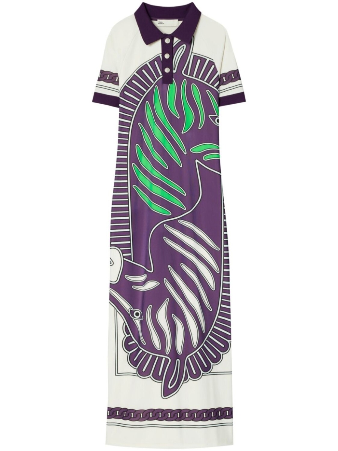 Tory Burch сетчатое платье поло с принтом, нейтральный цвет
Tory Burch сетчатое платье поло с принтом, нейтральный цвет