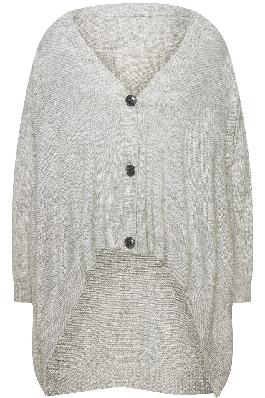 Вязаный кардиган MIAMODA Knit Cardigan, светло-серый 
Вязаный кардиган MIAMODA Knit Cardigan, светло-серый