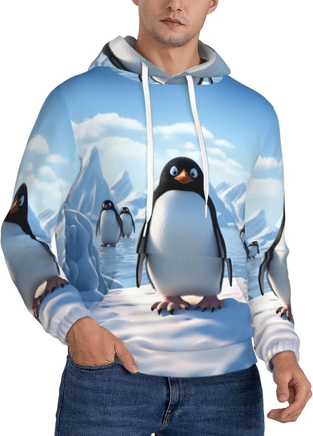 Мужская флисовая толстовка с капюшоном, Casual, с длинным рукавом, принт Penguin Antarctica Ice KKLWEGU
Мужская флисовая толстовка с капюшоном, Casual, с длинным рукавом, принт Penguin Antarctica Ice KKLWEGU