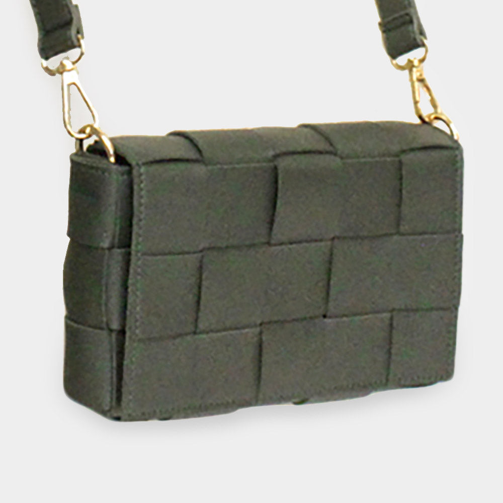 Искусственная кожа Плетеная поясная сумка через плечо FASHNZFAB, зеленый
Искусственная кожа Плетеная поясная сумка через плечо FASHNZFAB, зеленый