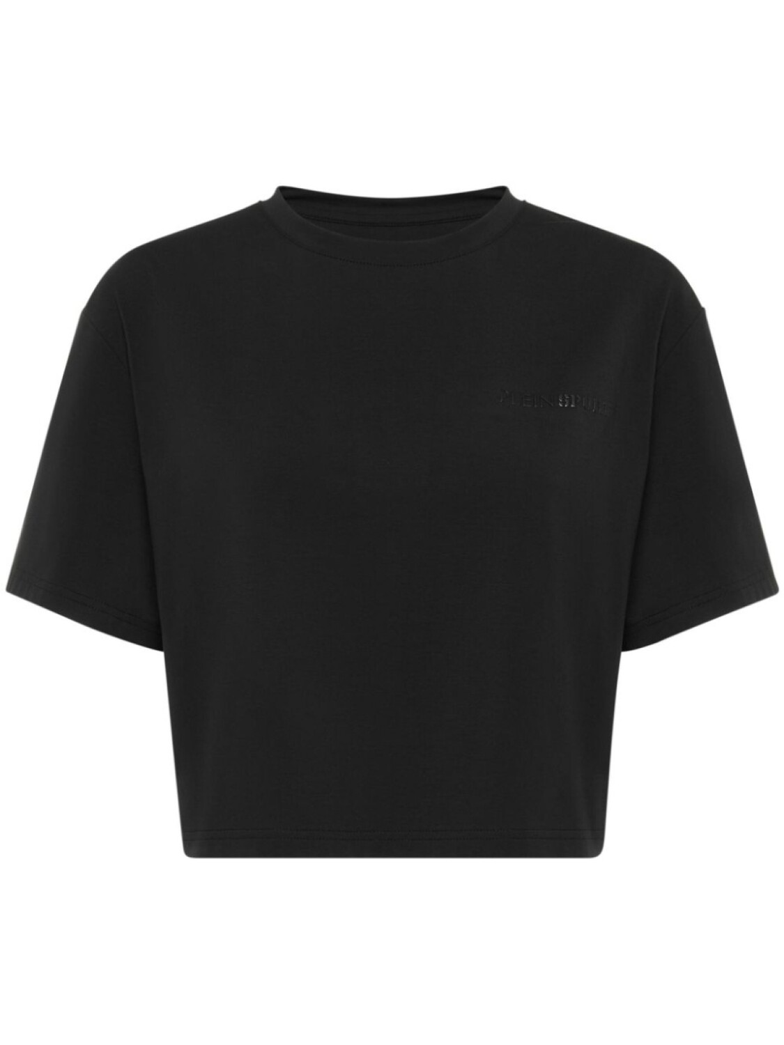 Укороченная футболка с круглым вырезом Plein Sport, черный
Укороченная футболка с круглым вырезом Plein Sport, черный