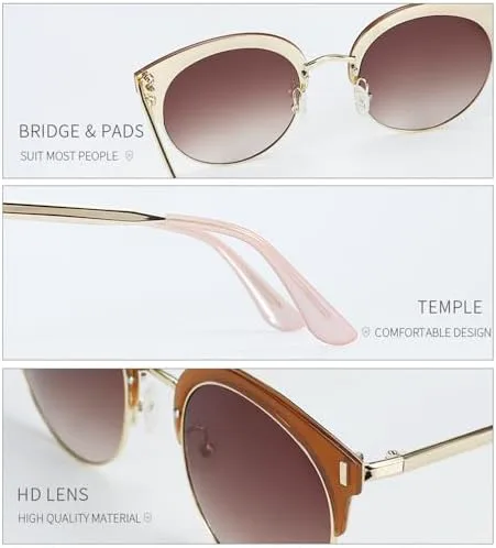 Классические поляризованные солнцезащитные очки в полуободковой оправе 2027 года для женщин, предназначенные для вождения в условиях солнечного света MTZJH, Black
Классические поляризованные солнцезащитные очки в полуободковой оправе 2027 года для женщин, предназначенные для вождения в условиях солнечного света MTZJH, Black