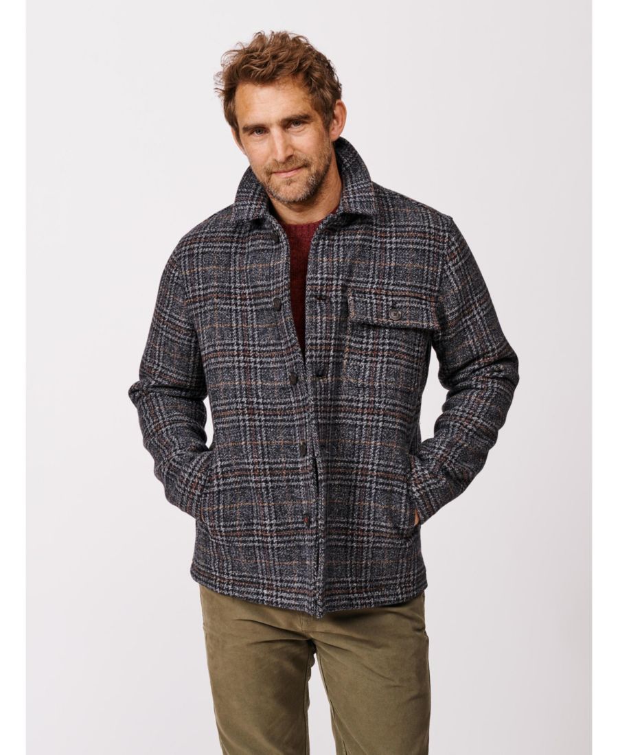 Мужская рубашка-куртка Nettleham Aubin, Navy/brown check
Мужская рубашка-куртка Nettleham Aubin, Navy/brown check