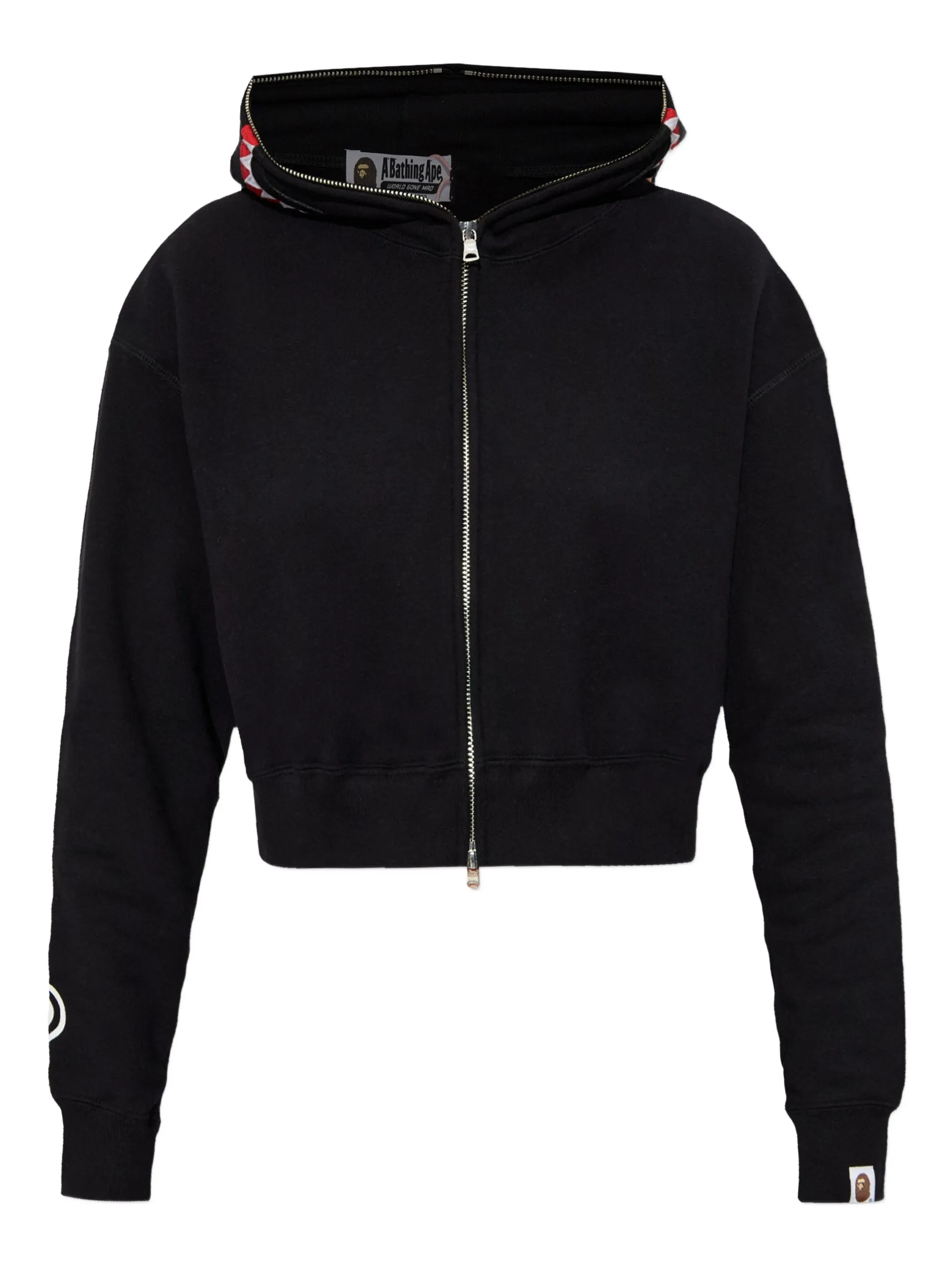 Укороченное худи shark A Bathing Ape, черный
Укороченное худи shark A Bathing Ape, черный