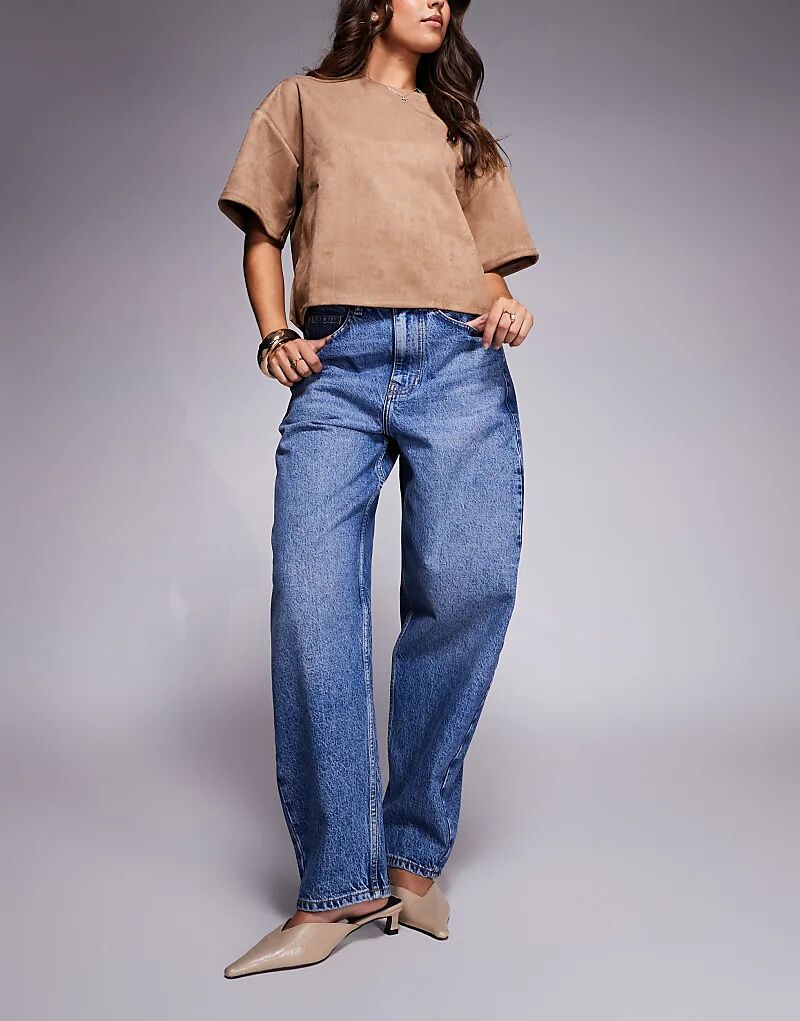 Узкие джинсы-бочонки с высокой талией ASOS DESIGN темно-синего цвета
Узкие джинсы-бочонки с высокой талией ASOS DESIGN темно-синего цвета