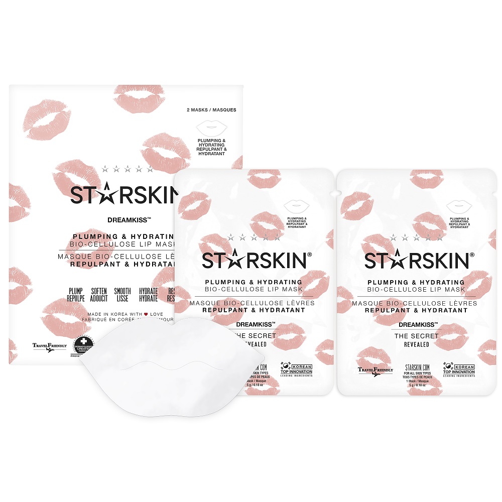Маска для губ из биоцеллюлозы, придающая объем и увлажняющая dreamkiss plumping and hydrating bio-cellulose lip mask Starskin, количество 1 x 2 шт.
Маска для губ из биоцеллюлозы, придающая объем и увлажняющая dreamkiss plumping and hydrating bio-cellulose lip mask Starskin, количество 1 x 2 шт.