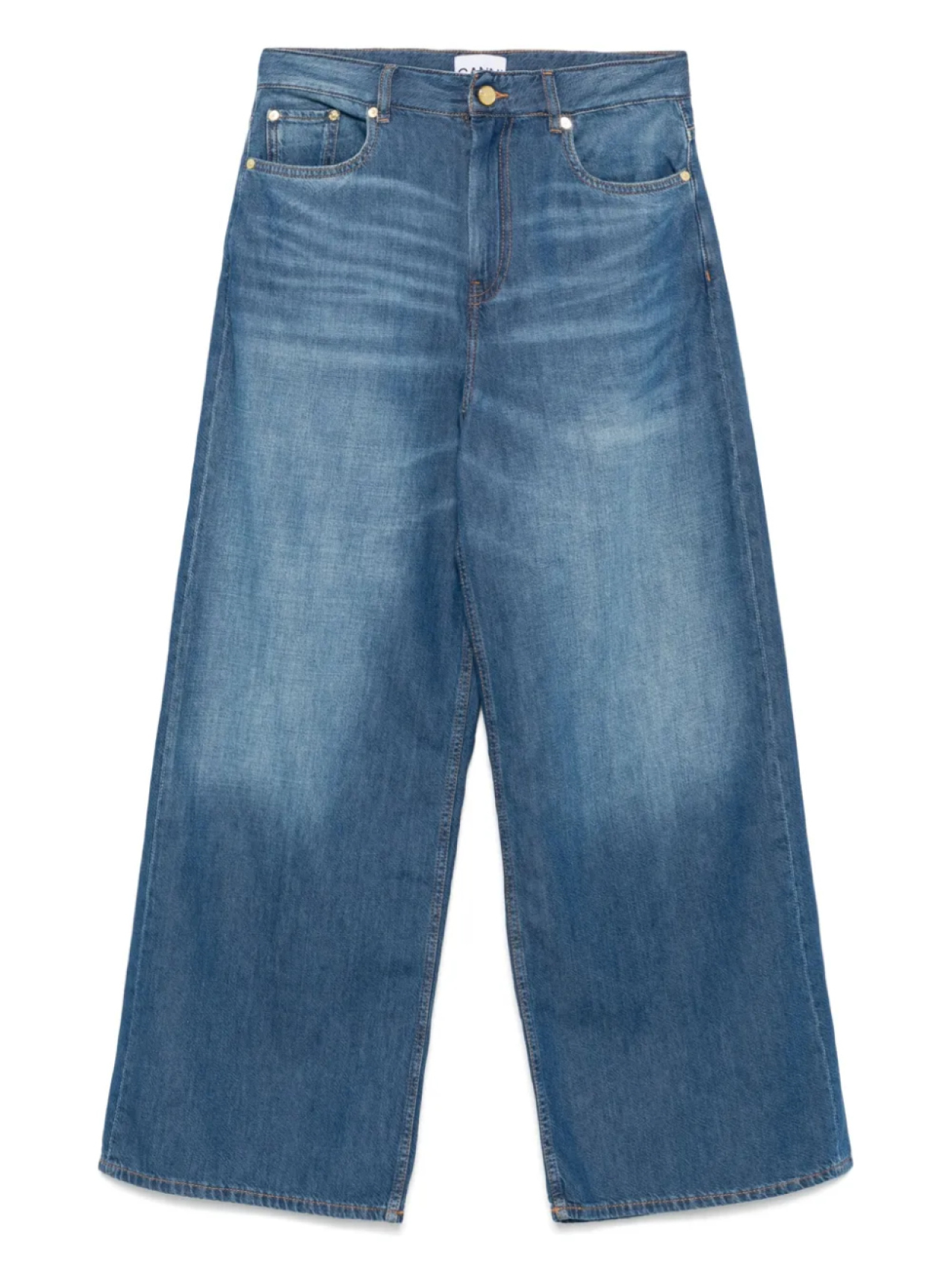 GANNI брюки широкого кроя, синий
GANNI брюки широкого кроя, синий