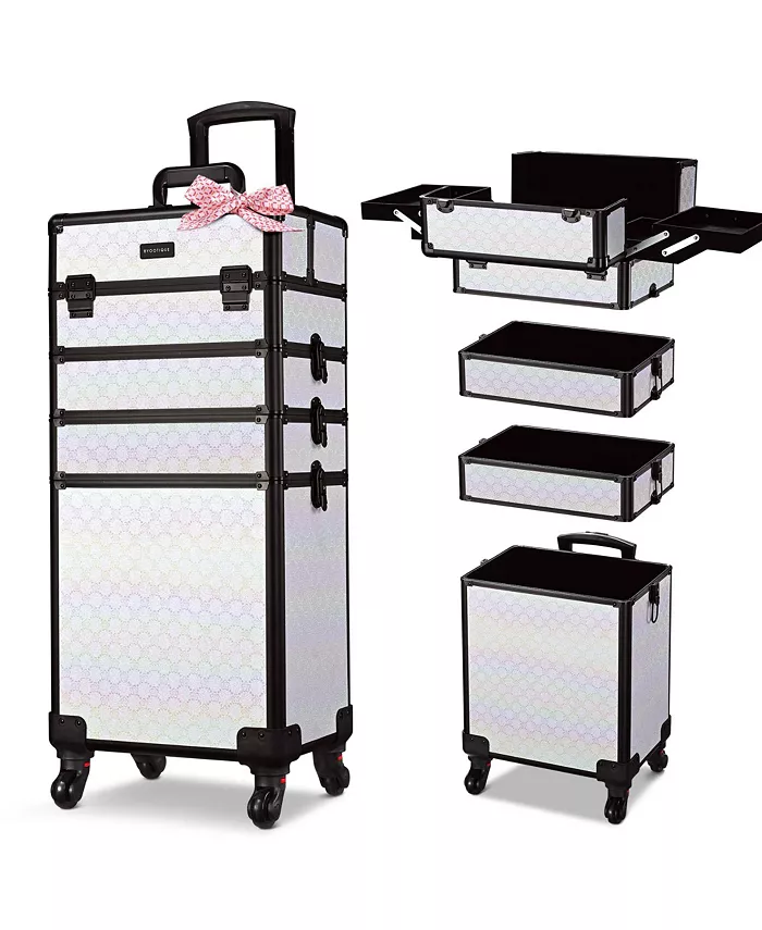 4-в-1 выдвижной косметический чемодан-органайзер для макияжа Blush ForgetMeNot Byootique, белый
4-в-1 выдвижной косметический чемодан-органайзер для макияжа Blush ForgetMeNot Byootique, белый