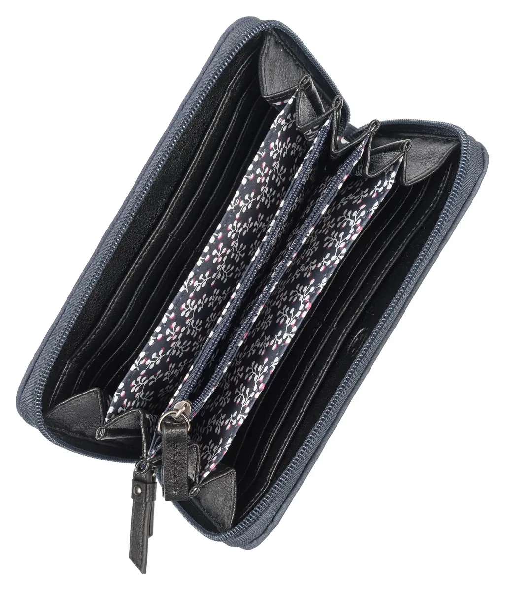 Кошелек TOM TAILOR "Элин", микс цветов с контрастной строчкой, синий 
Кошелек TOM TAILOR "Элин", микс цветов с контрастной строчкой, синий