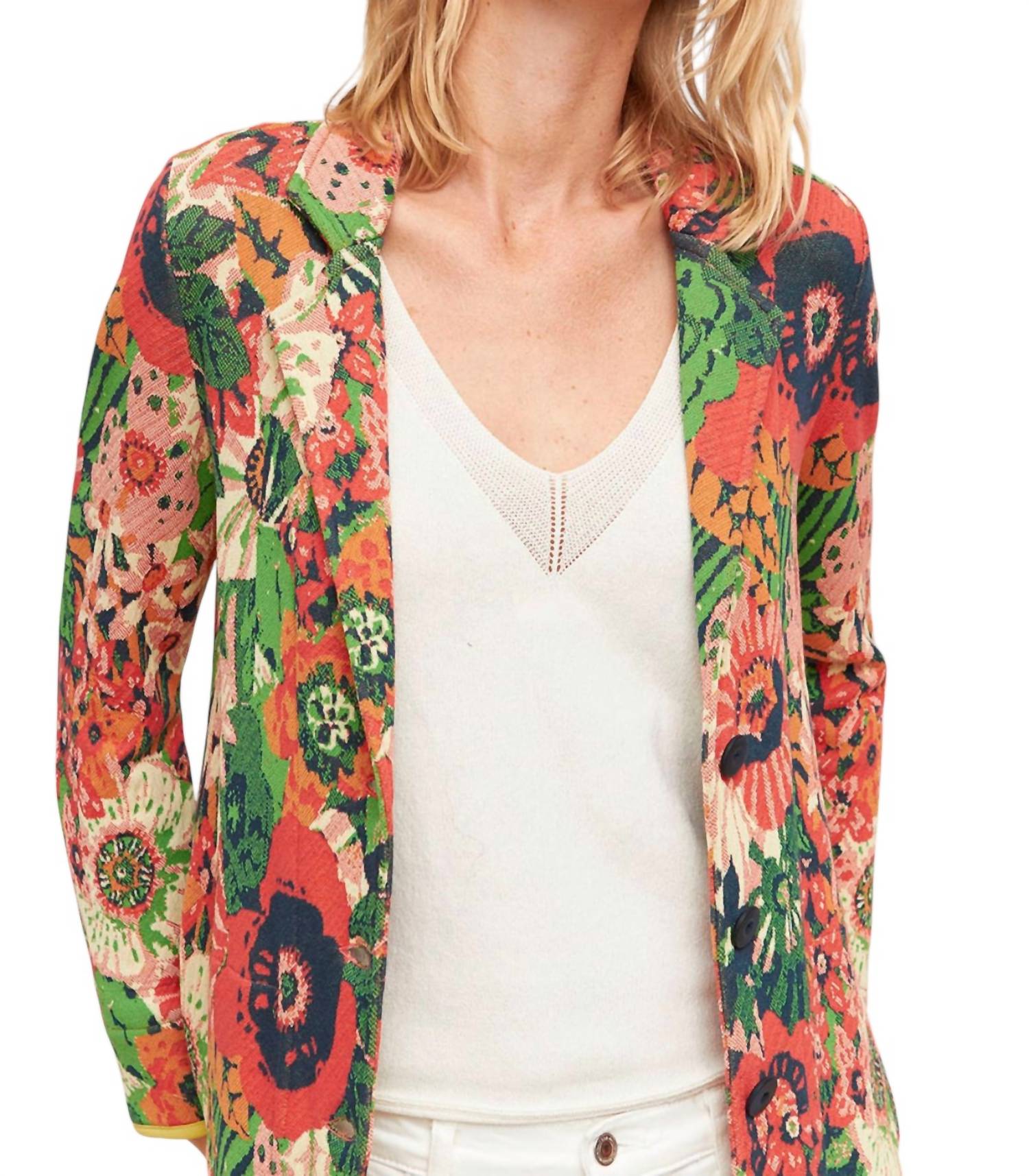 Абстрактный цветочный блейзер в мультиколоре Aldo Martins
Абстрактный цветочный блейзер в мультиколоре Aldo Martins