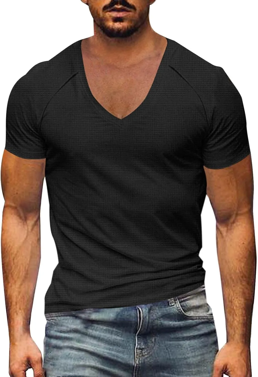 Мужская футболка с V-образным вырезом Casual Slim Fit
Мужская футболка с V-образным вырезом Casual Slim Fit