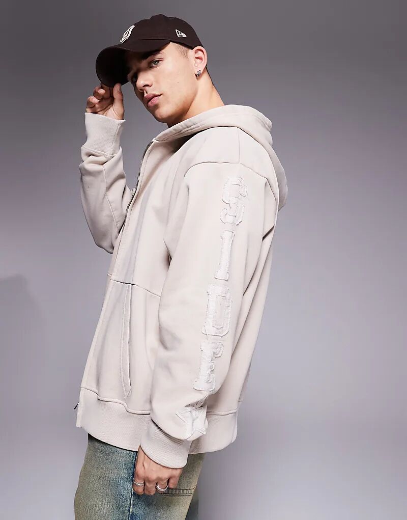 Толстовка Courtside с капюшоном на молнии, плотностью 450 г/м², с контрастным логотипом на рукаве, кремового цвета
Толстовка Courtside с капюшоном на молнии, плотностью 450 г/м², с контрастным логотипом на рукаве, кремового цвета