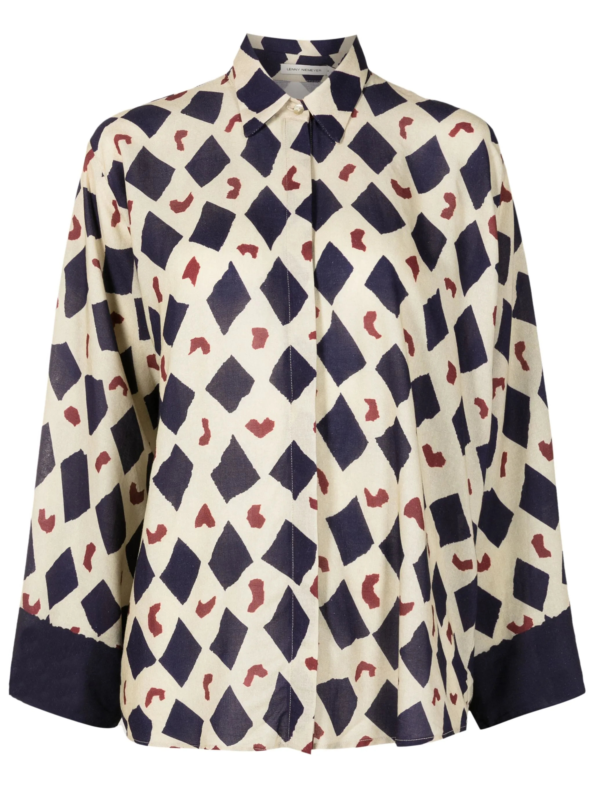 Рубашка с широкими рукавами и геометричным принтом Lenny Niemeyer, мультиколор
Рубашка с широкими рукавами и геометричным принтом Lenny Niemeyer, мультиколор