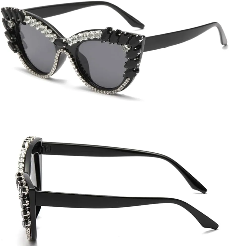 Модные очки «кошачий глаз» в крупной оправе с бриллиантовой инкрустацией для женщин, солнцезащитные очки с защитой от солнца и бриллиантами MTZJH, Light Pink Black
Модные очки «кошачий глаз» в крупной оправе с бриллиантовой инкрустацией для женщин, солнцезащитные очки с защитой от солнца и бриллиантами MTZJH, Light Pink Black