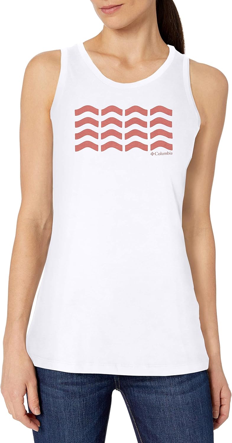 Columbia Womens Bluff Mesa Топ-блузка, White Heather, Wavy Way
Columbia Womens Bluff Mesa Топ-блузка, White Heather, Wavy Way