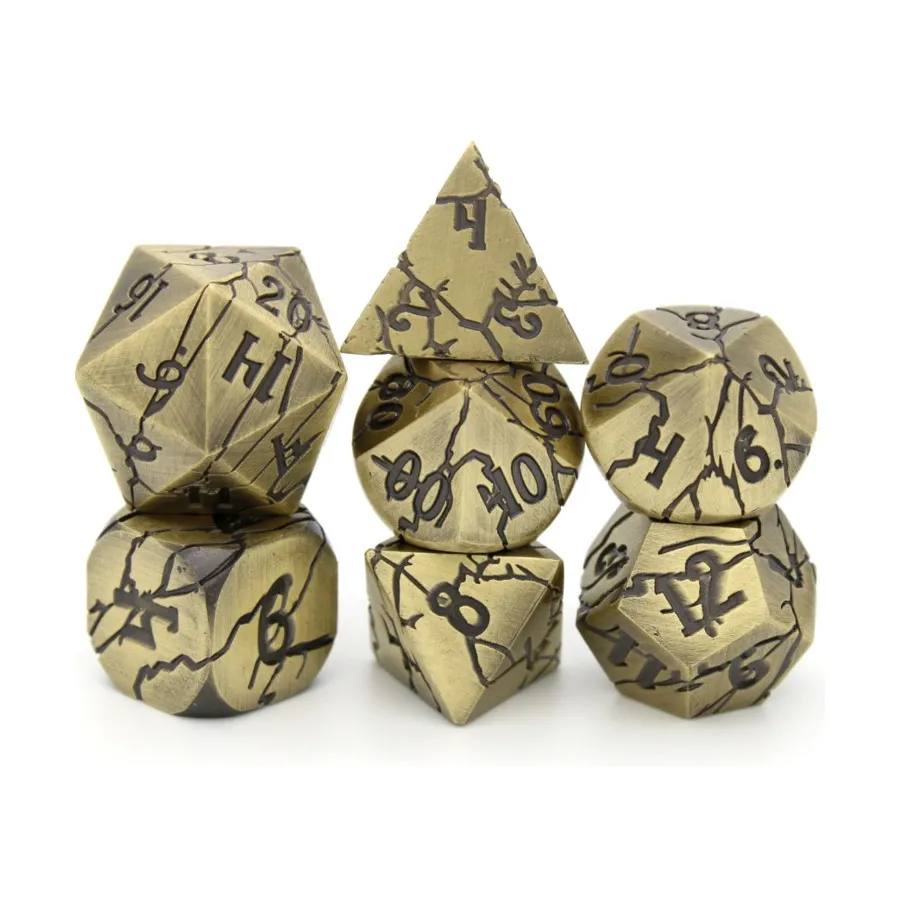 Набор кубиков повреждения Poly Set — матовое бледно-золото (7), Wood and Metal Dice (Dice Envy)
Набор кубиков повреждения Poly Set — матовое бледно-золото (7), Wood and Metal Dice (Dice Envy)
