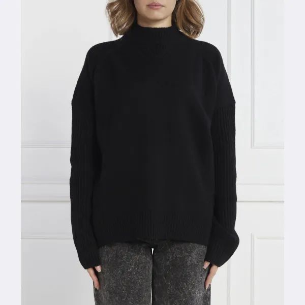 Шерстяной свитер обычного кроя Boss, черный
Шерстяной свитер обычного кроя Boss, черный