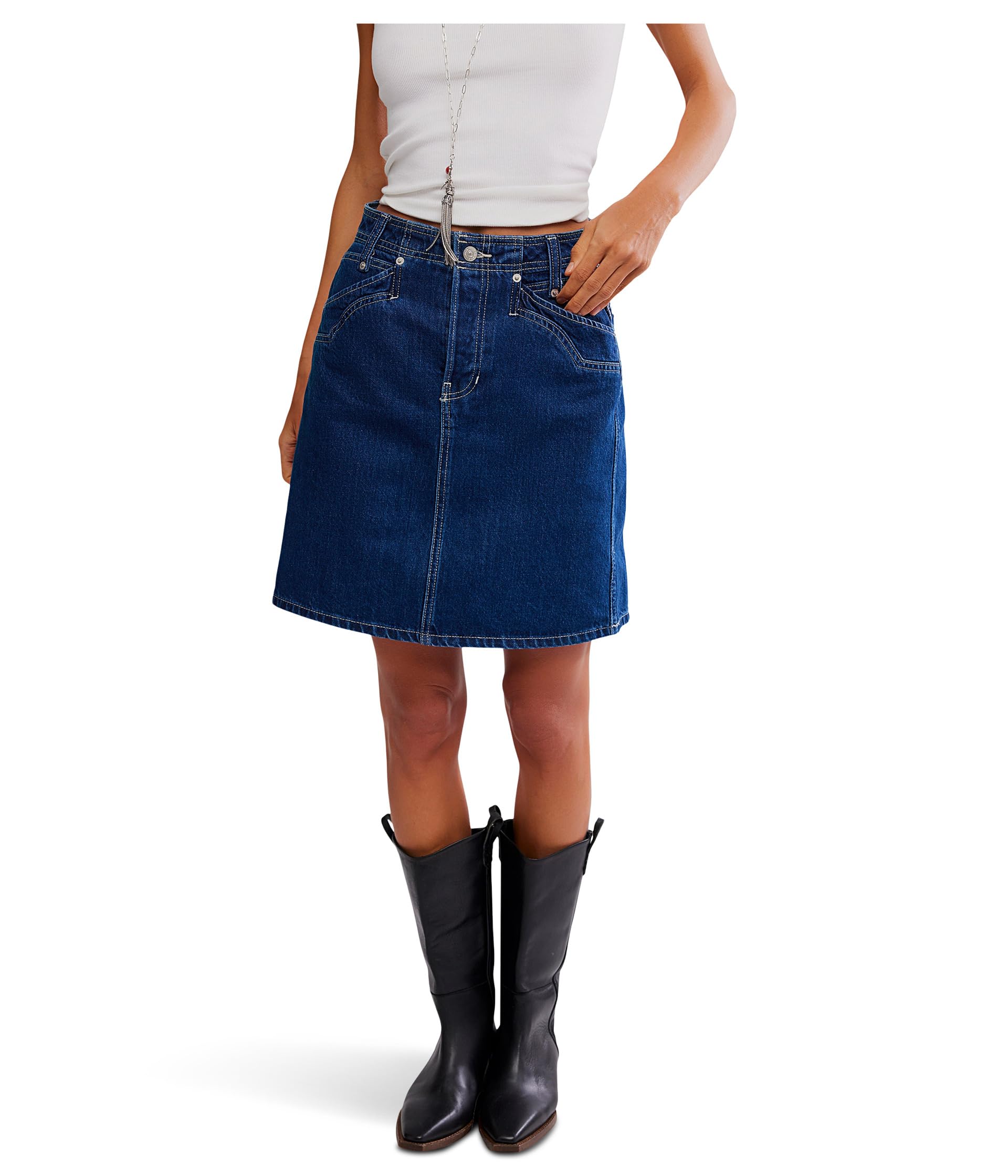 Юбка Free People We The Free Suzy Denim Midi Skirt, цвет Deep Blue Crush
Юбка Free People We The Free Suzy Denim Midi Skirt, цвет Deep Blue Crush