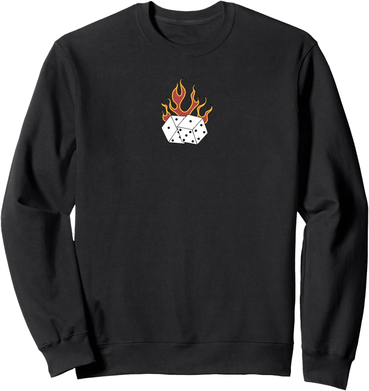 Толстовка с изображением пылающих игральных костей Trendy Apparel, черный
Толстовка с изображением пылающих игральных костей Trendy Apparel, черный