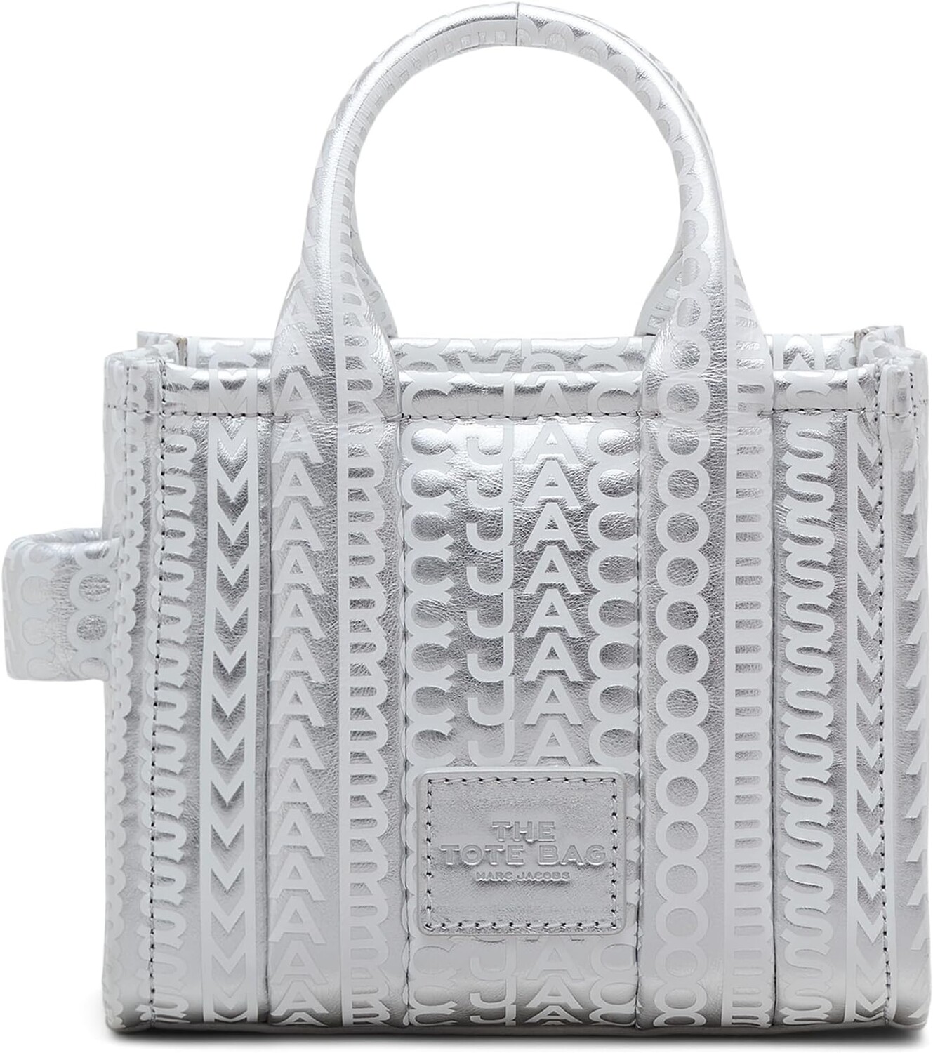 Мини-тоут Marc Jacobs, цвет Silver/Bright White 
Мини-тоут Marc Jacobs, цвет Silver/Bright White
