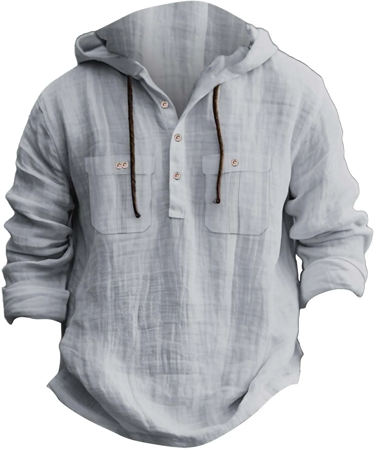 Мужская легкая худи с капюшоном, свободный пуловер
Мужская легкая худи с капюшоном, свободный пуловер