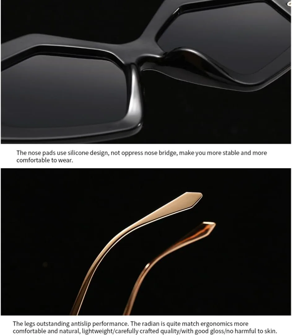 Винтажные солнцезащитные очки для женщин и мужчин, роскошные дизайнерские солнцезащитные очки в стиле панк, большие металлические оправы SZVVBKK, Champagne Tea
Винтажные солнцезащитные очки для женщин и мужчин, роскошные дизайнерские солнцезащитные очки в стиле панк, большие металлические оправы SZVVBKK, Champagne Tea