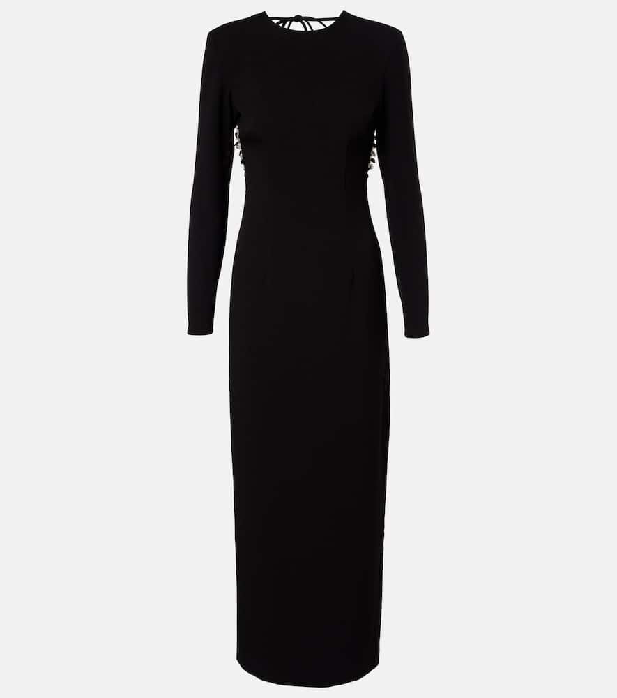 Макси-платье из крепа с пайетками и открытой спиной Rotate, Black
Макси-платье из крепа с пайетками и открытой спиной Rotate, Black