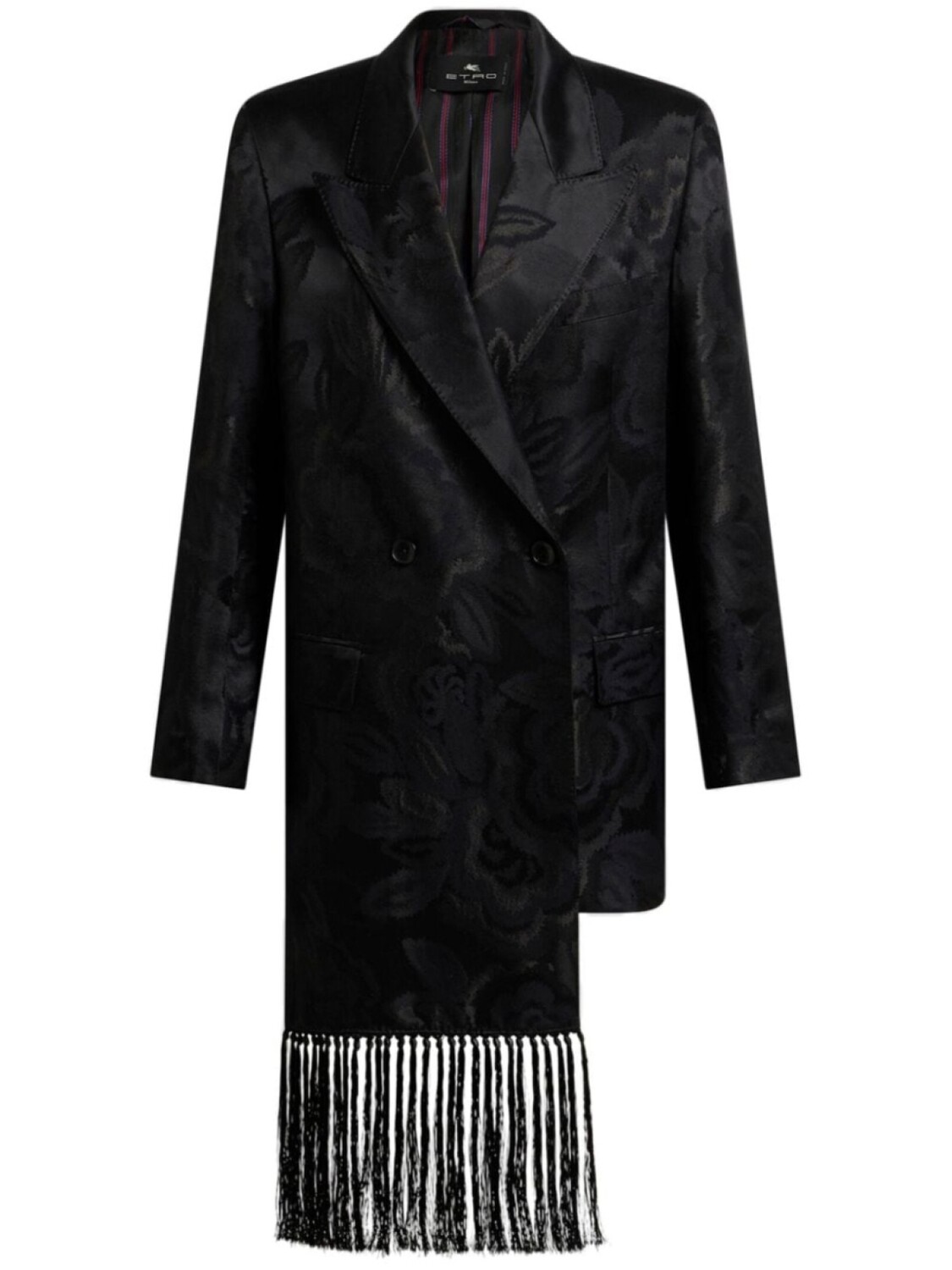 ETRO жаккардовый блейзер с бахромой, черный
ETRO жаккардовый блейзер с бахромой, черный