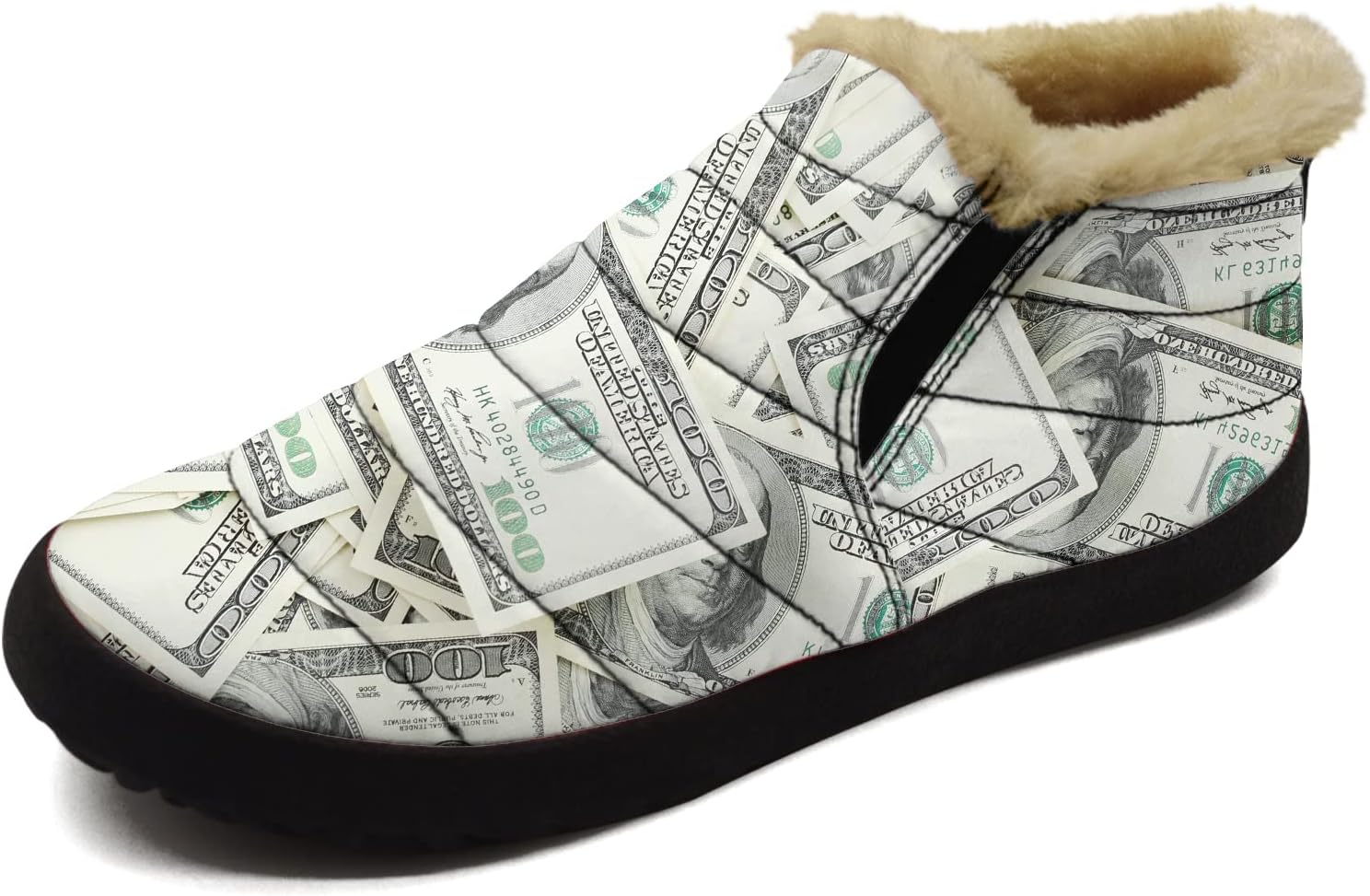 Водонепроницаемые ботинки с дизайном 100-долларовых купюр для женщин и мужчин, зимние низкие кроссовки, слипоны, ботильоны, модная обувь на День Святого Валентина Ximem, 100 Dollar Bills
Водонепроницаемые ботинки с дизайном 100-долларовых купюр для женщин и мужчин, зимние низкие кроссовки, слипоны, ботильоны, модная обувь на День Святого Валентина Ximem, 100 Dollar Bills