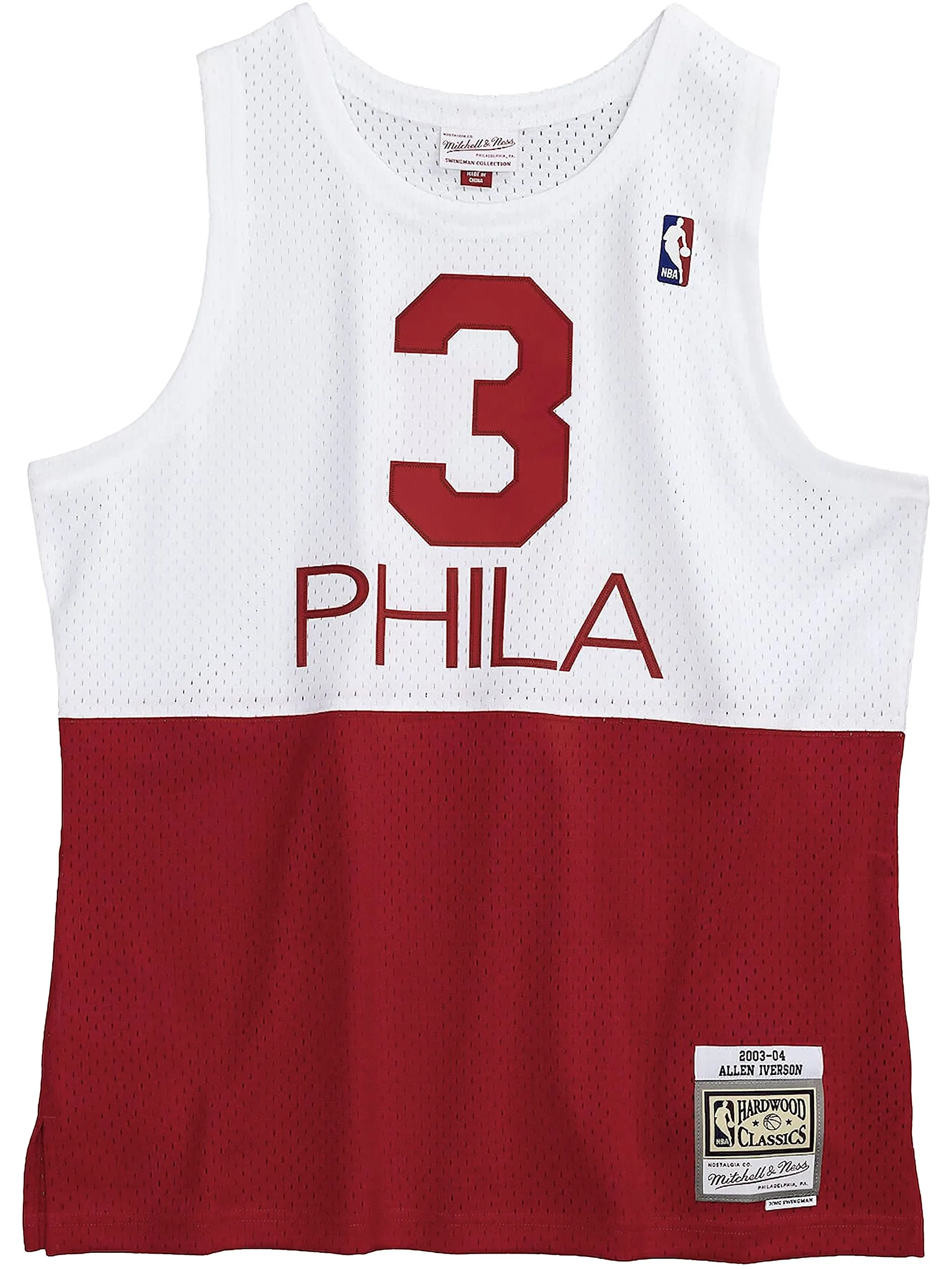 Топ NBA Swingman 76ers 2003 Allen Iverson Mitchell & Ness, красный
Топ NBA Swingman 76ers 2003 Allen Iverson Mitchell & Ness, красный