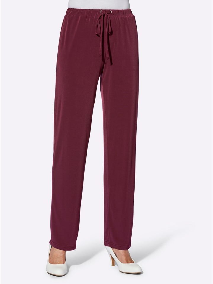 Трикотажные брюки бордового цвета WITT WEIDEN
Трикотажные брюки бордового цвета WITT WEIDEN