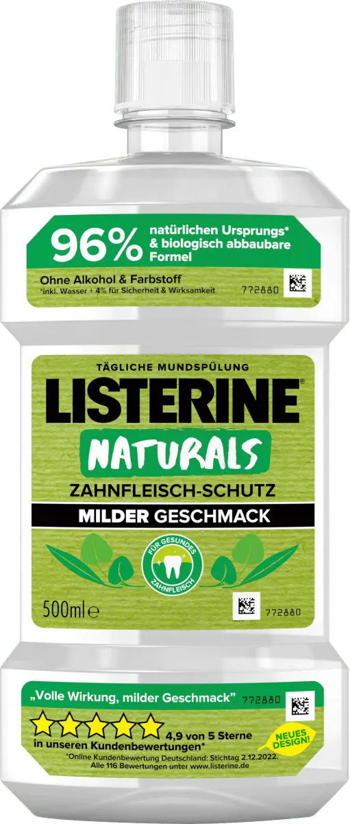 Ополаскиватель для полости рта Naturals Защита десен 500мл Listerine
Ополаскиватель для полости рта Naturals Защита десен 500мл Listerine