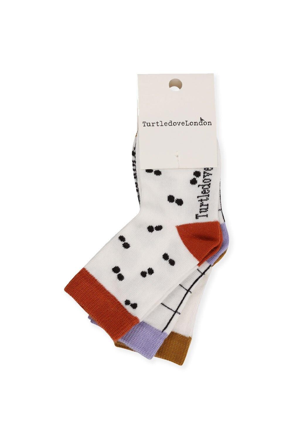 Носки в широкую полоску с 3 узорами Turtledove London, мультиколор
Носки в широкую полоску с 3 узорами Turtledove London, мультиколор